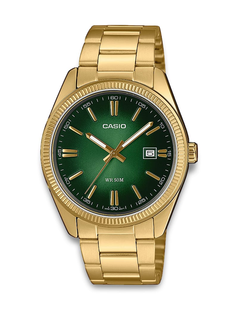 Casio Timeless MTP-1302PGC-3AVEF herreklokke i stål