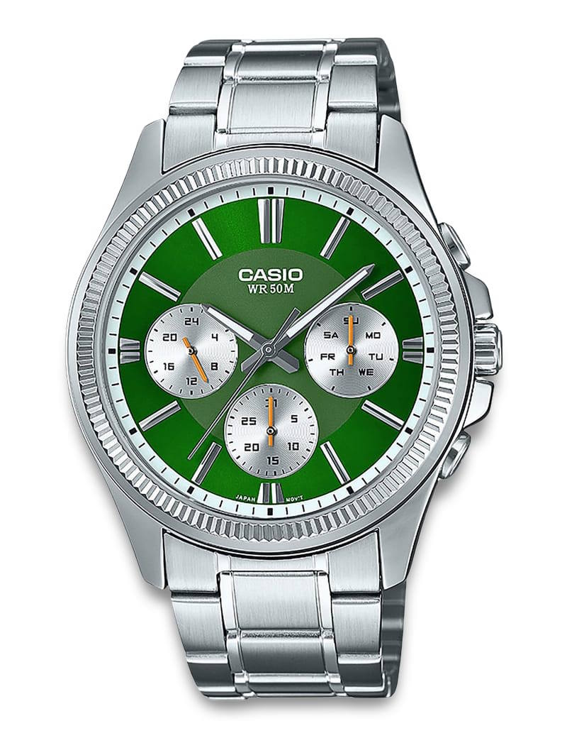 Casio Timeless MTP-1375PD-3AVEF herreklokke i stål