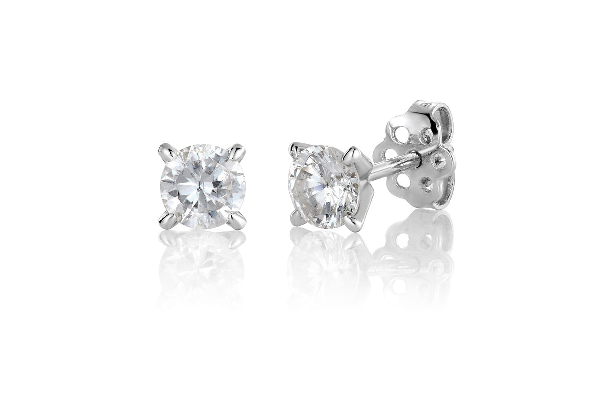 Svolder øredobber Maud i 585 gull med diamant 1,00 ct GTW/SI, bilde 2 av 2