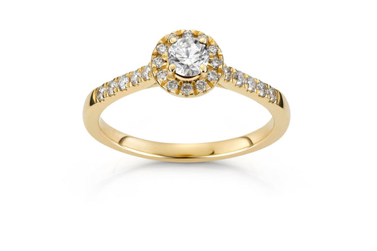 Svolder ring i 585 gull med diamant 0,55 ct, bilde 2 av 2