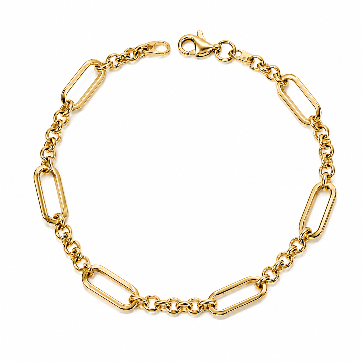 Armbånd i 585 gult gull 5 mm, 19 cm