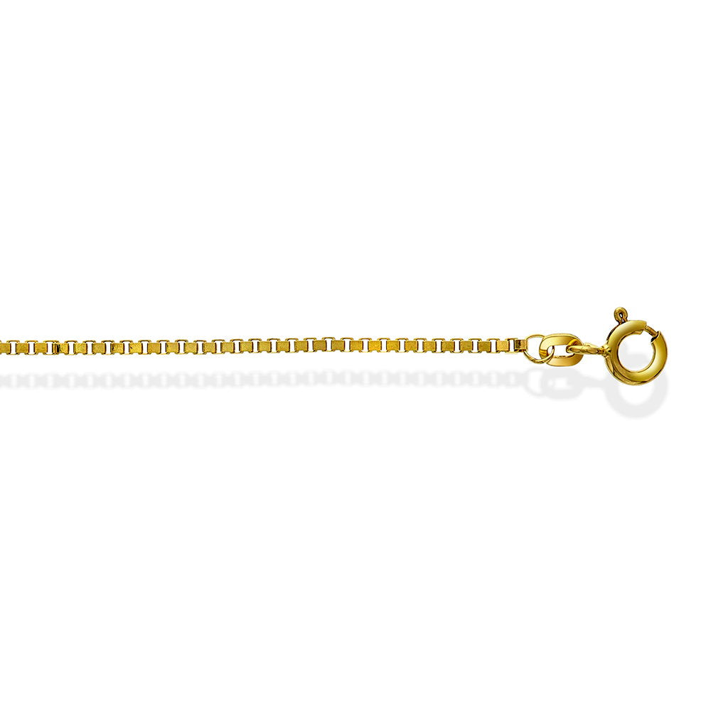 Veneziansk halskjede i 585 gult gull 1,5 mm, 80 cm