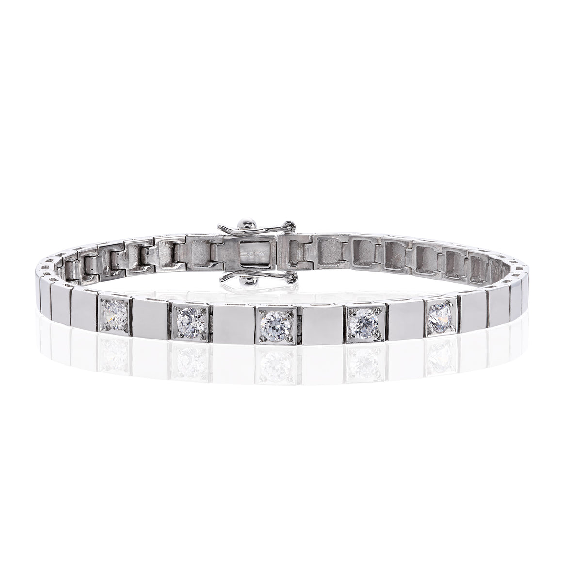 Armbånd i 585 gull med diamanter 1 ct GTW/SI, bilde 2 av 2