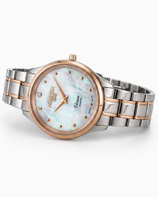 Roamer Venus Diamond 601857 47 89 20 dameklokke i stål, bilde 2 av 5