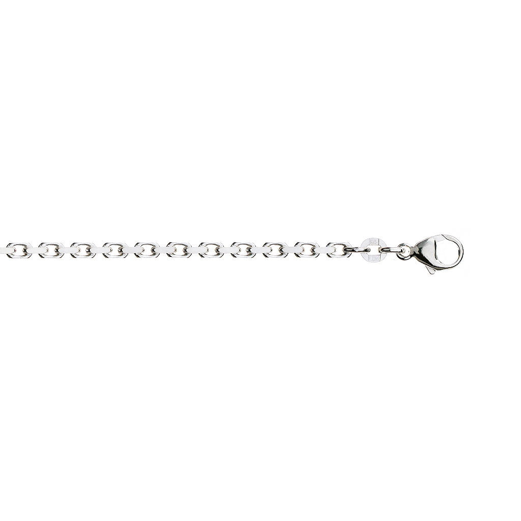 Halskjede i 925 sølv, anker 2,4 mm, 60 cm