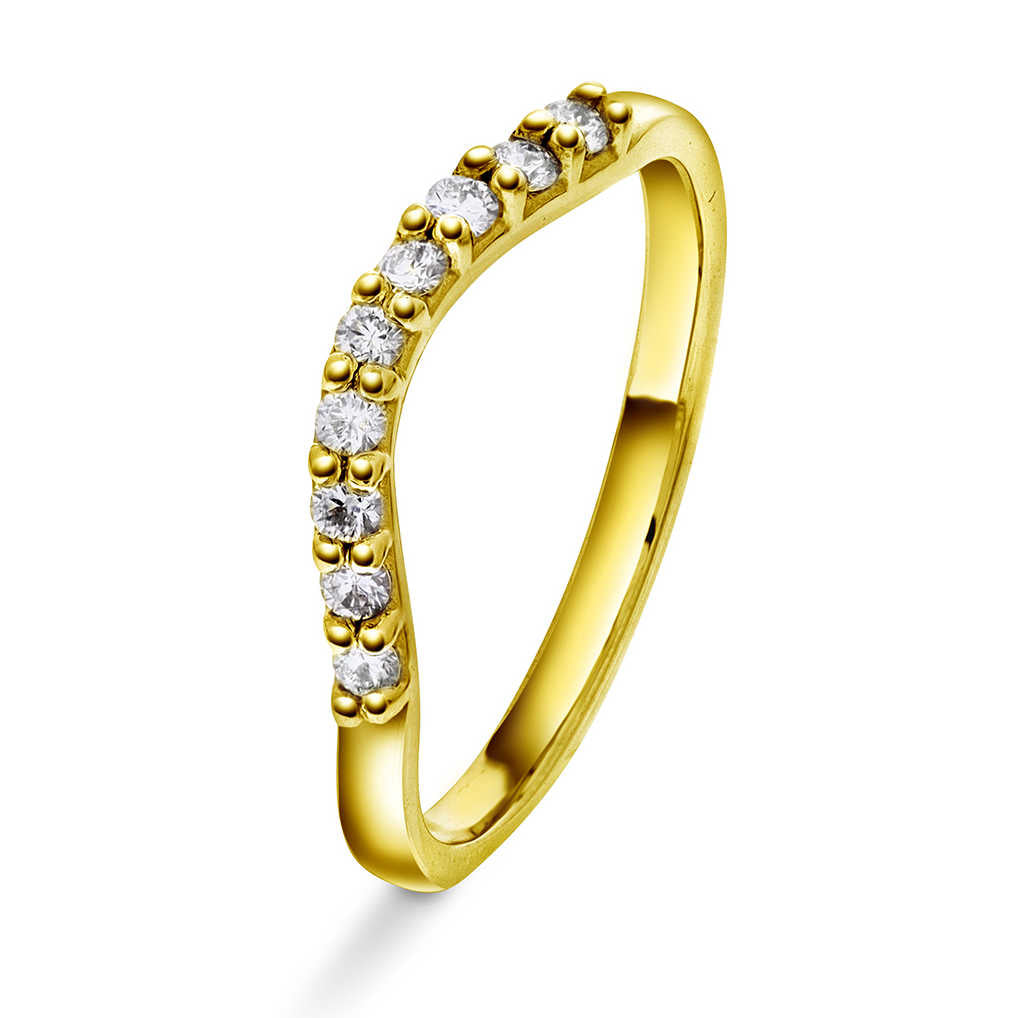 RING I GULL MED DIAMANT 0,18 CT WSI 22100013-018