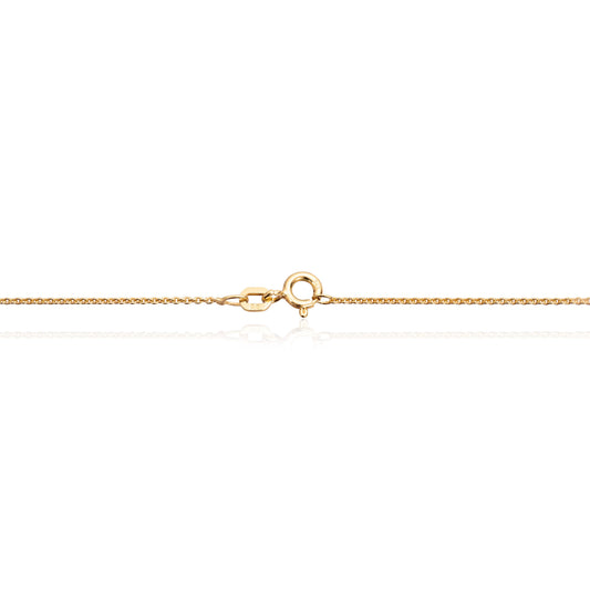 Aurum halskjede i 585 gull med rund anker 1,1 mm, bilde 2 av 8