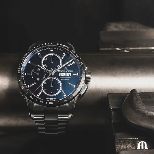 Maurice Lacroix Pontos PT6038-SSL22-430-1 herreklokke i stål, bilde 2 av 3