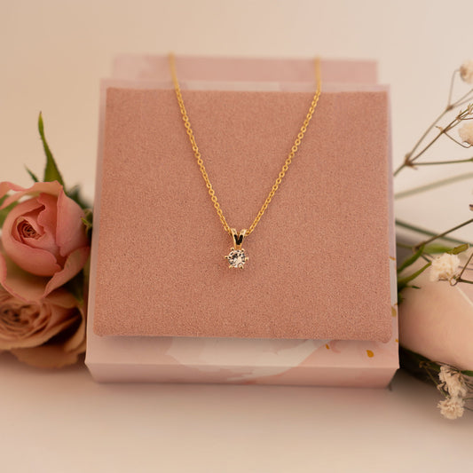Vida anheng i gull med diamant 0,20 ct