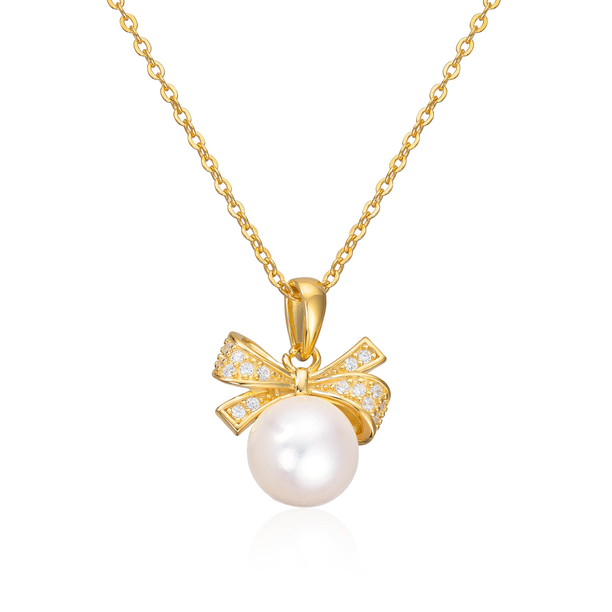 Anheng "Chic Bow" Cz i forgylt sølv Artikkelnr: 3062745 - Bjerveur.noAnheng "Chic Bow" Cz i forgylt sølv Artikkelnr: 3062745