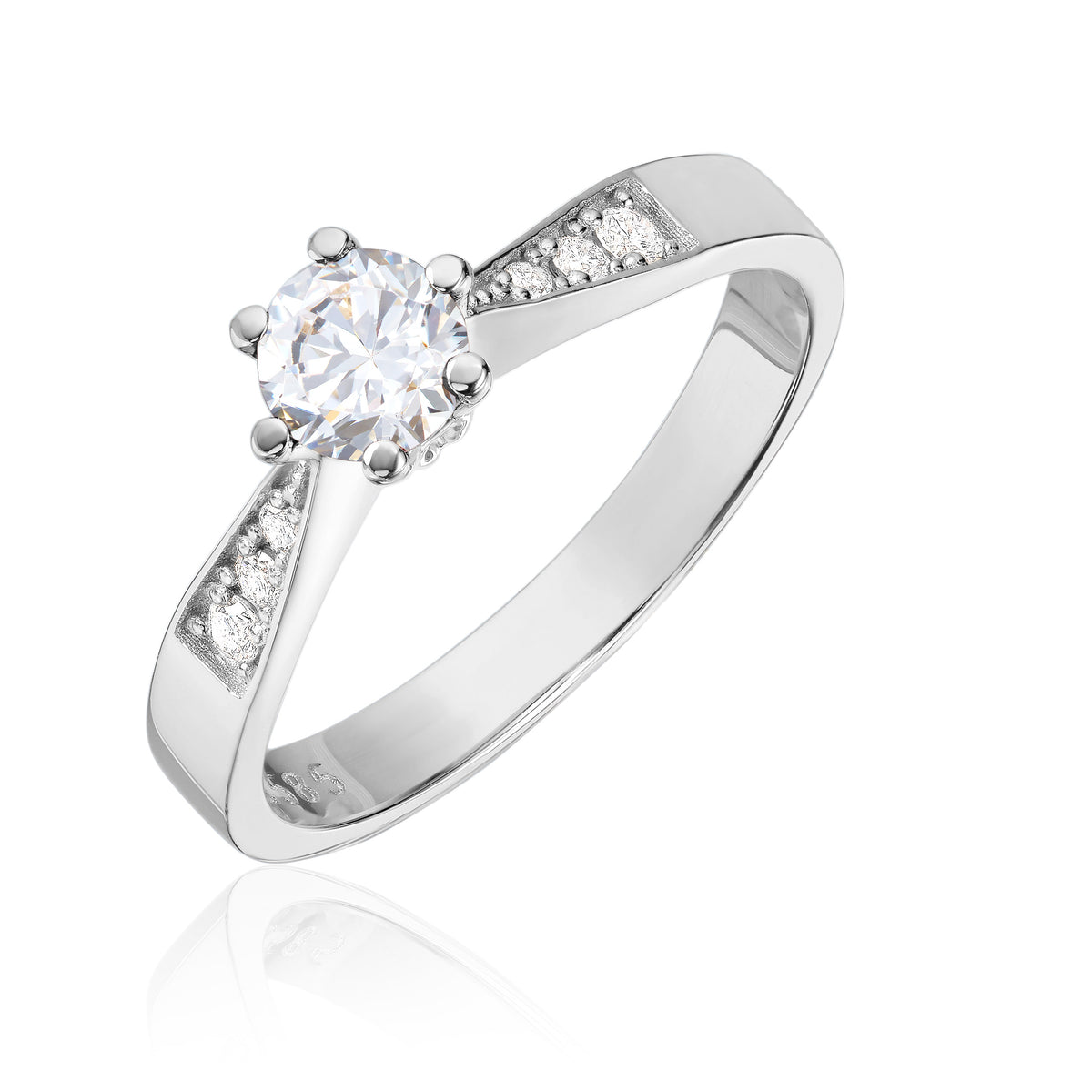 Svolder ring i 585 gull med diamanter 0,29 ct, bilde 2 av 2