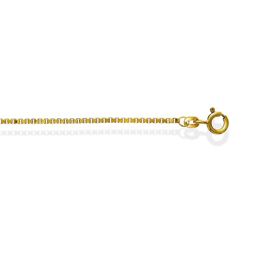 Veneziansk halskjede i 585 gult gull 1,5 mm, 70 cm