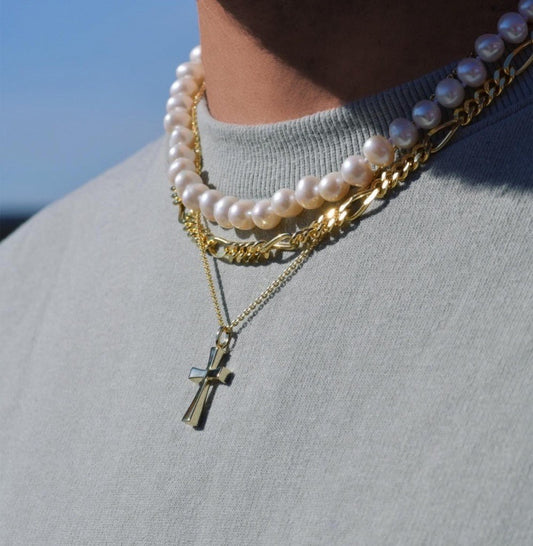 4121 - Perlekjede 42+5 cm, 8 mm. - Bjerveur.no4121 - Perlekjede 42+5 cm, 8 mm.