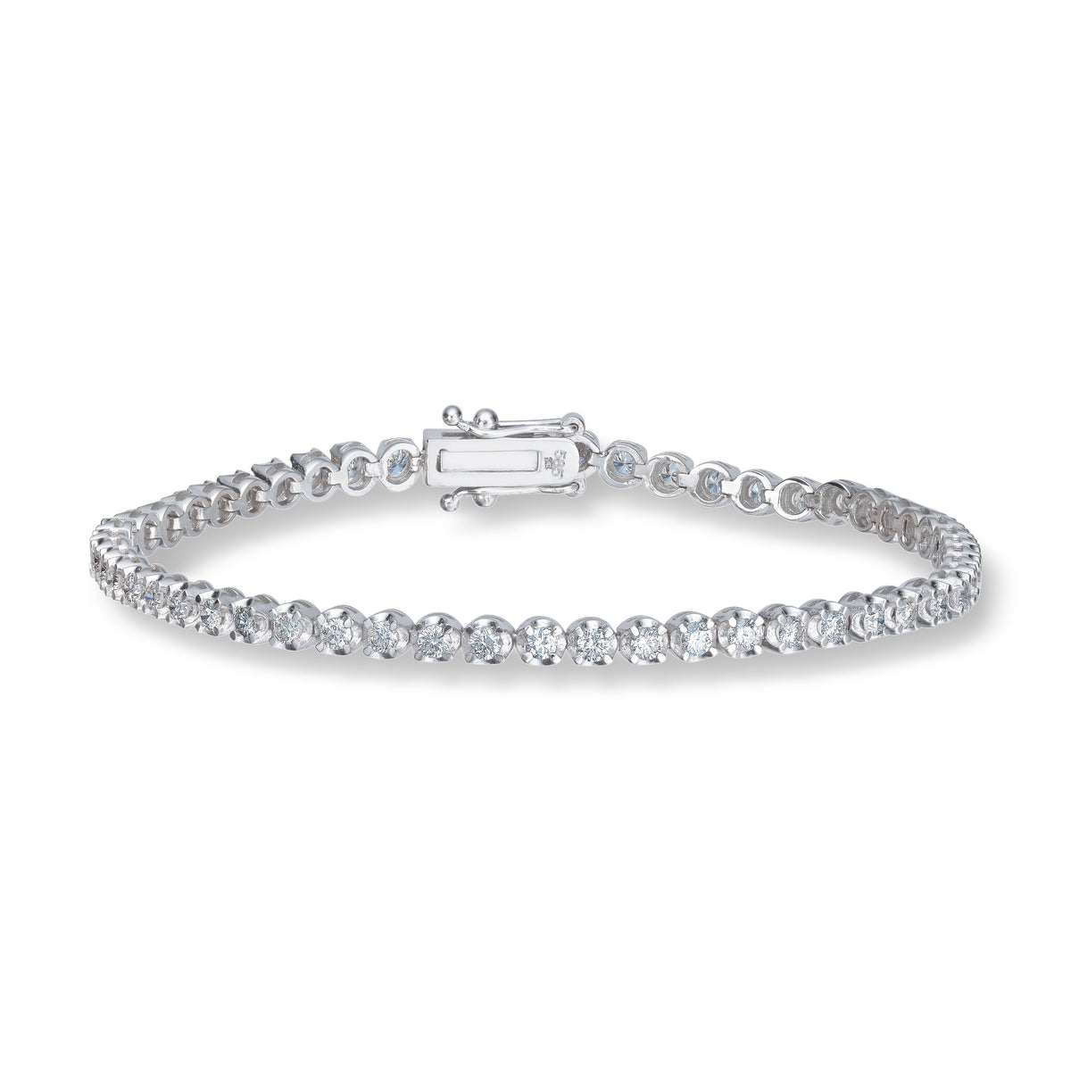 Carmen armbånd i 585 hvitt gull med diamant, Tiger 1,00 ct