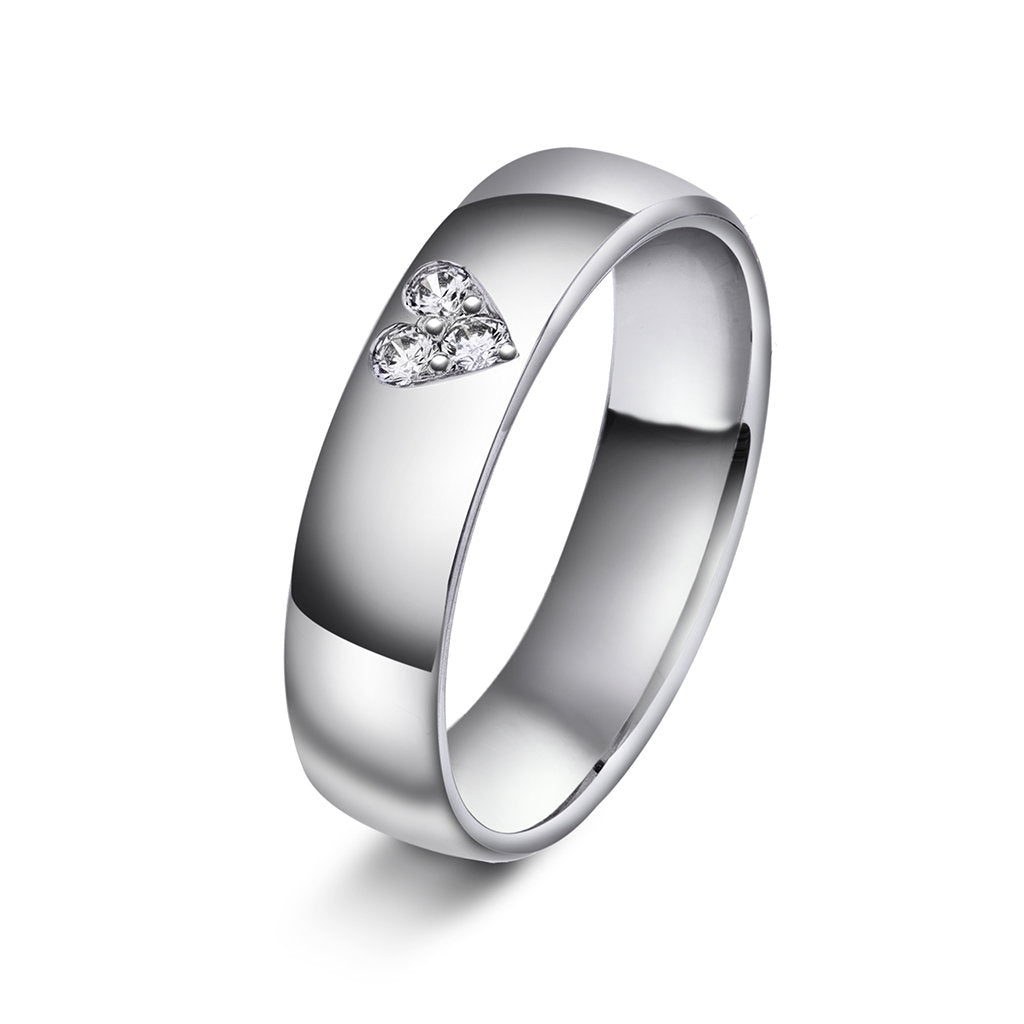 Forever giftering i 14 karat gull med diamant 0,09 ct, 5 mm, bilde 2 av 2