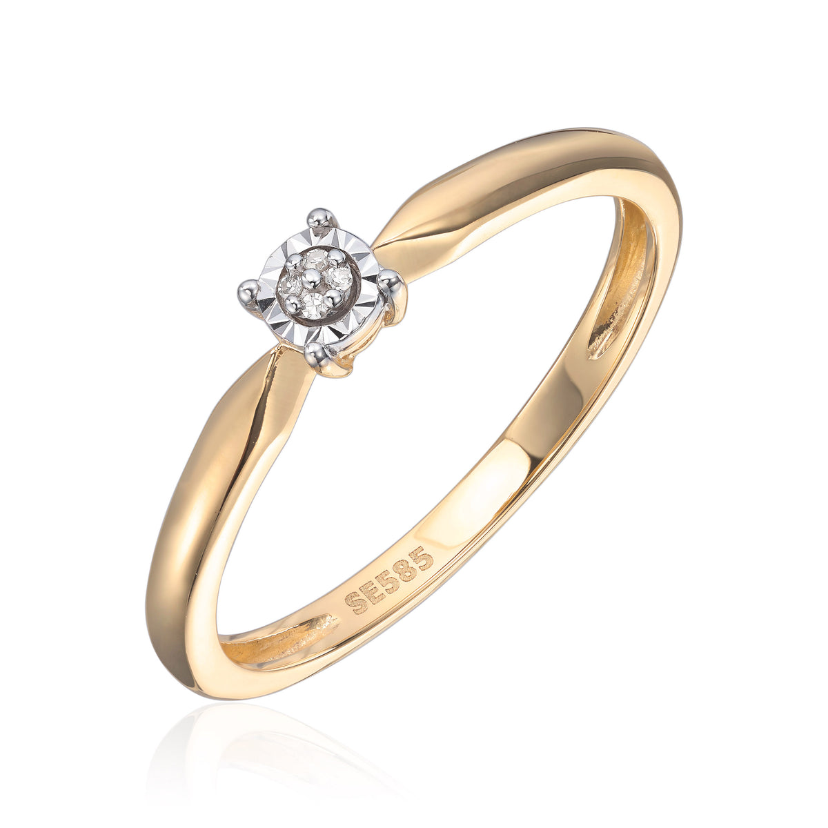 Ring med diamanter 0,01ct Wsi Artikkelnr: 57331 - Bjerveur.noRing med diamanter 0,01ct Wsi Artikkelnr: 57331