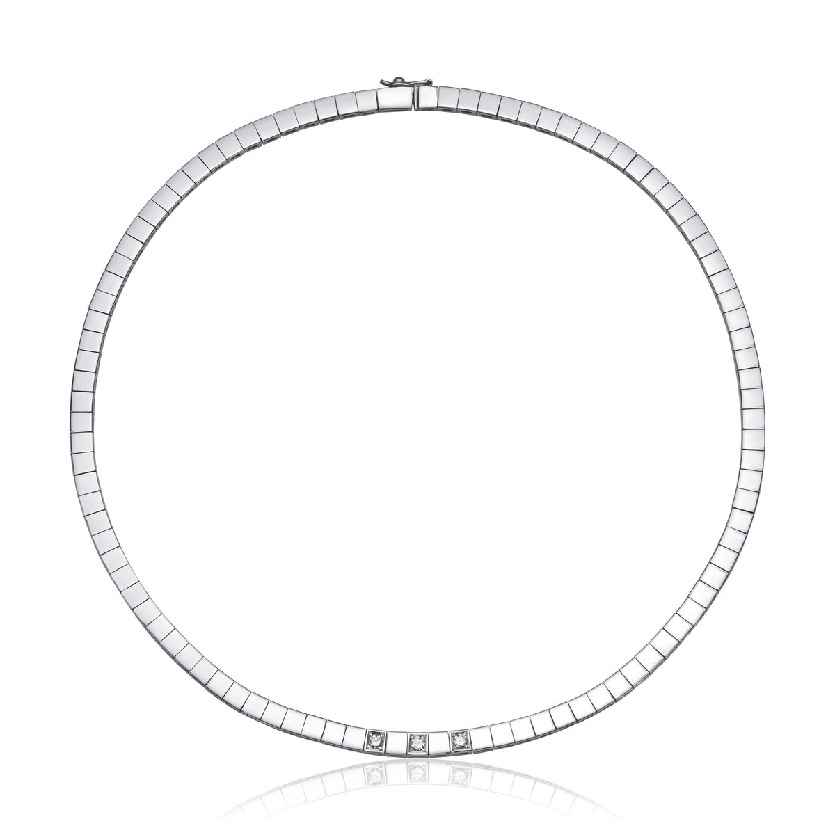 Allianse ring i 585 gull med 3 diamanter, 0,3 ct, bilde 2 av 2