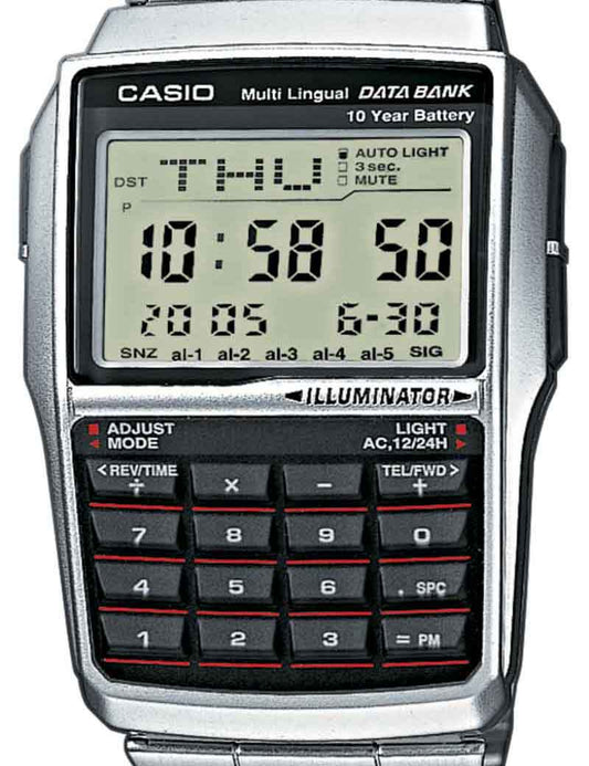 Casio Vintage DBC32D 1AES herreklokke i stål, bilde 1 av 2