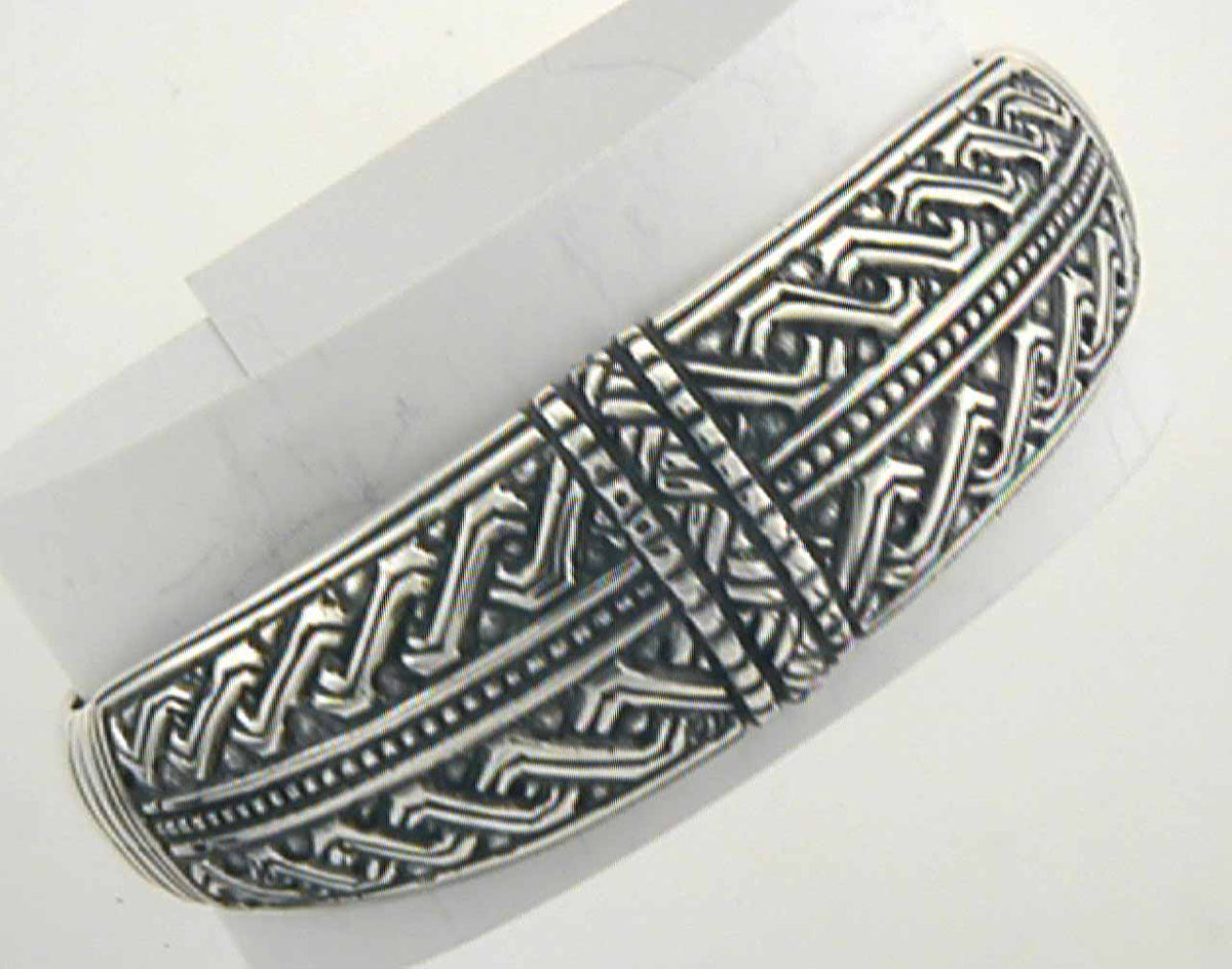 Armring i oksidert 925 sølv, bredde 23 mm