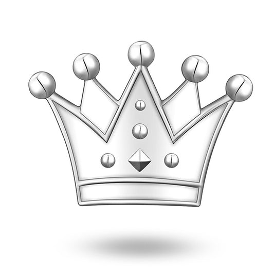 Nål i 925 sølv, rhodinert prinsessekrone 22 mm, bilde 2 av 2