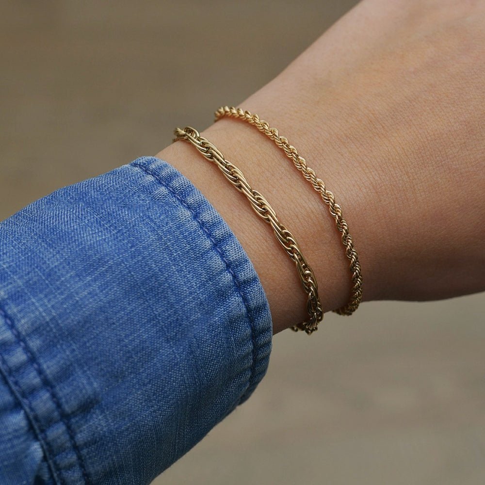 5265 - Gullarmbånd, cordell. 17+2 cm. - Bjerveur.no5265 - Gullarmbånd, cordell. 17+2 cm.