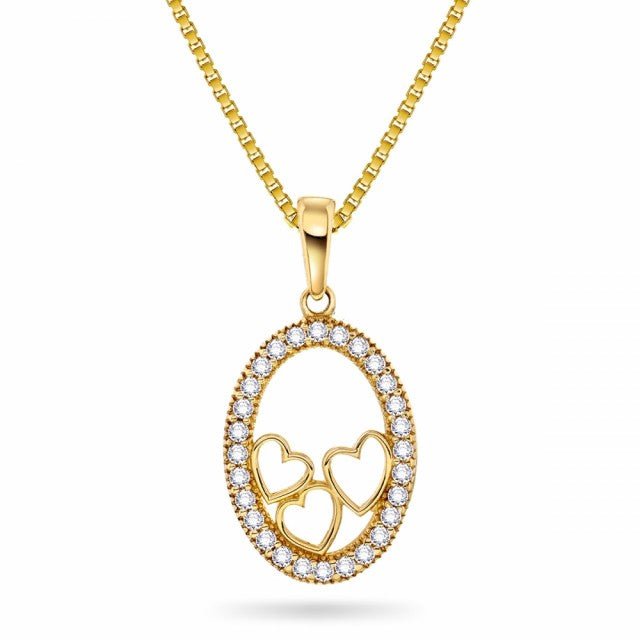 52815 - Gullanheng med små hjerter, cz. - Bjerveur.no52815 - Gullanheng med små hjerter, cz.