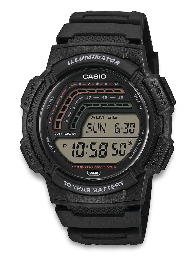 Casio Timeless WS-1800-1AVEF herreklokke i resin