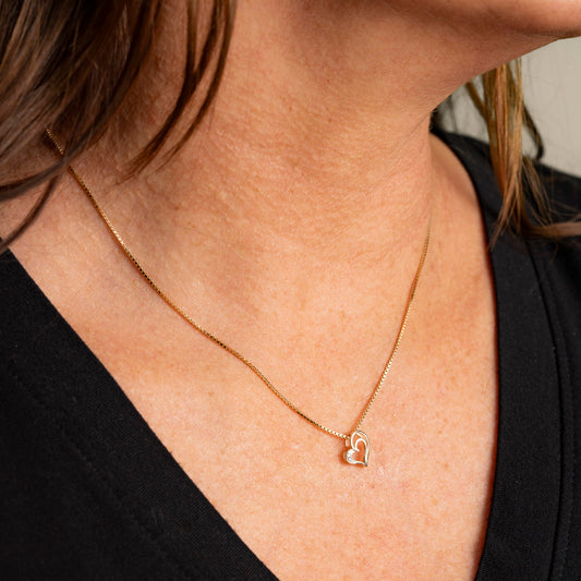 Anheng i gull med diamant 0,005 ct WP, nr. 53375