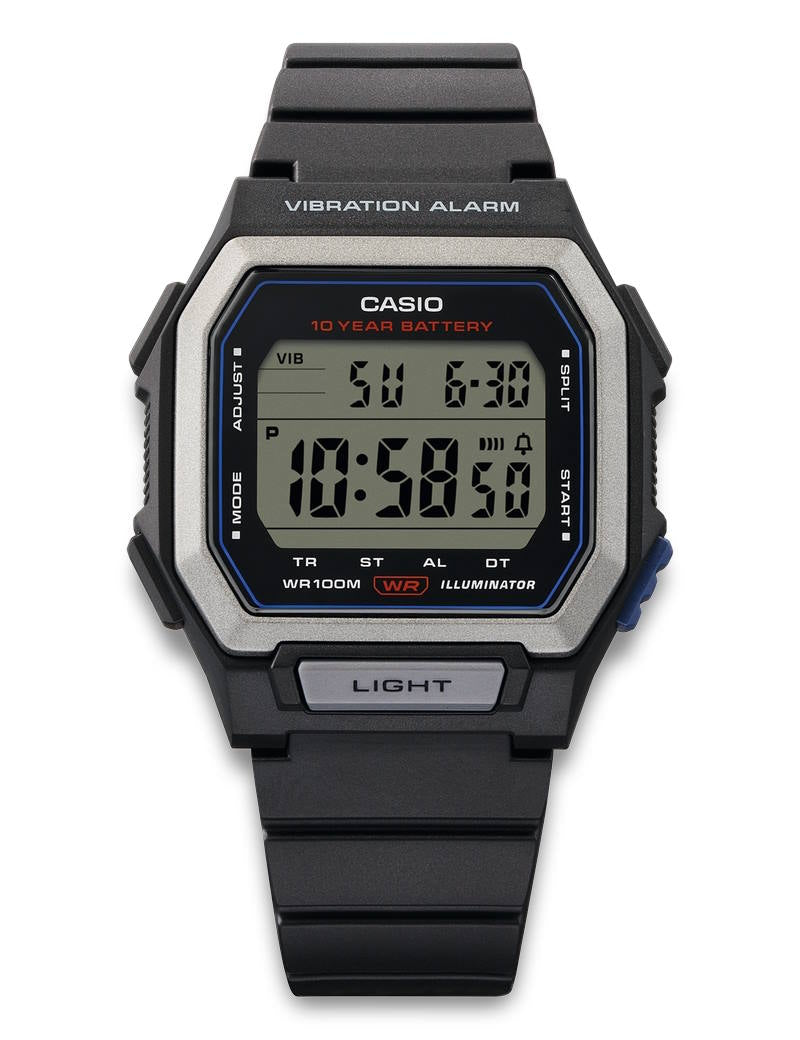 Casio Timeless W-738H-1AVEF herreklokke i resin, bilde 3 av 3