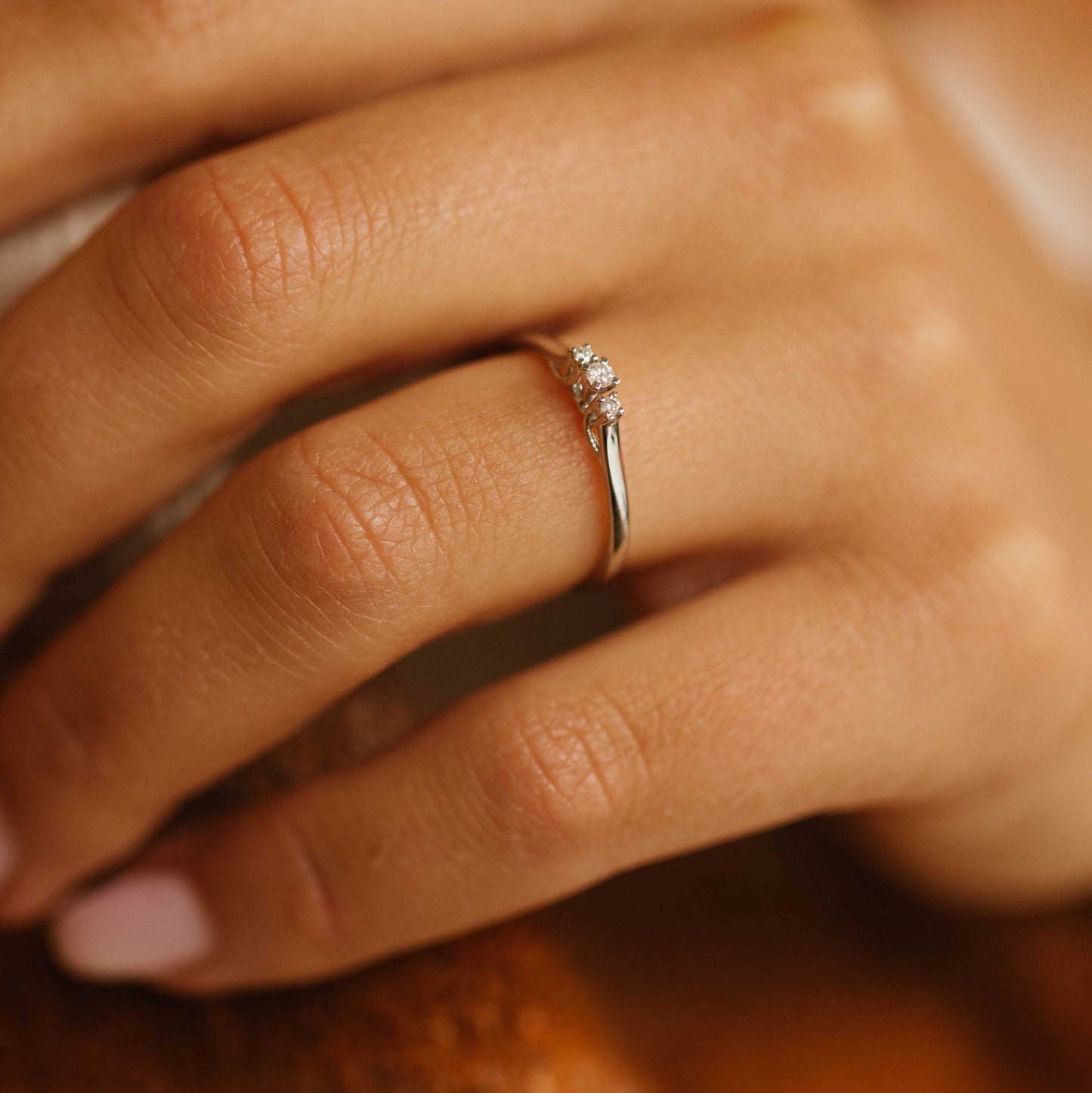EMMA RING GULL MED DIAMANTER 0,08 CT WP 56795