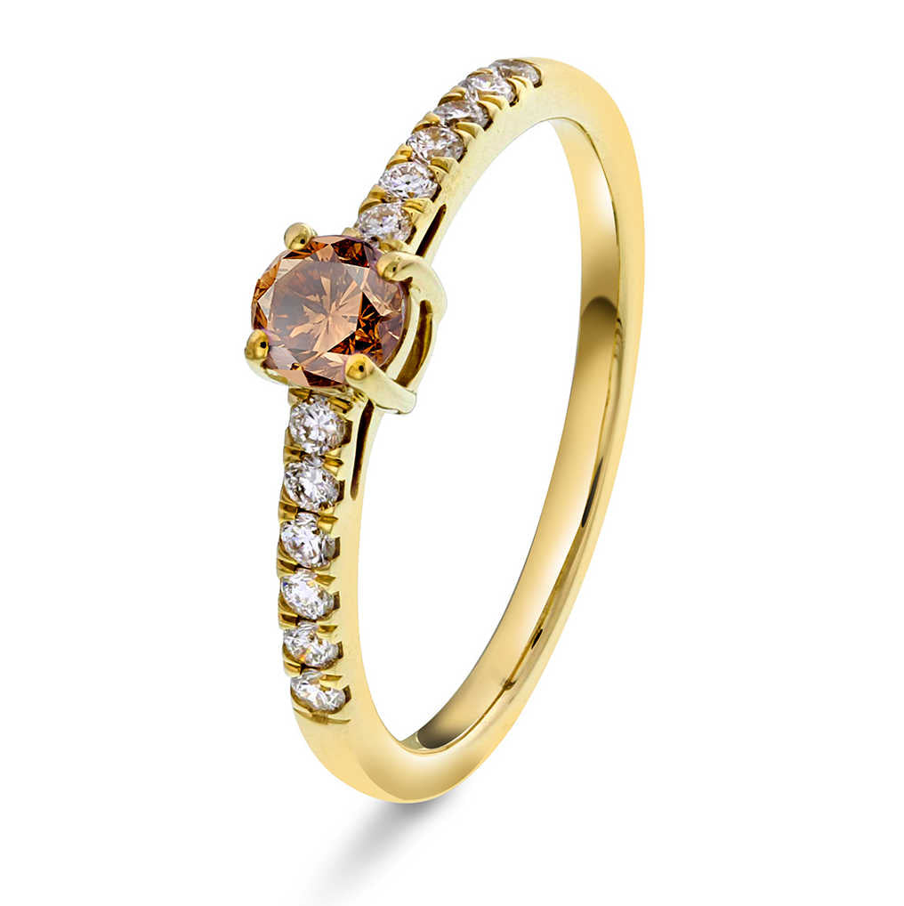 RING I GULL MED DIAMANTER 0,19 CT WP 59235