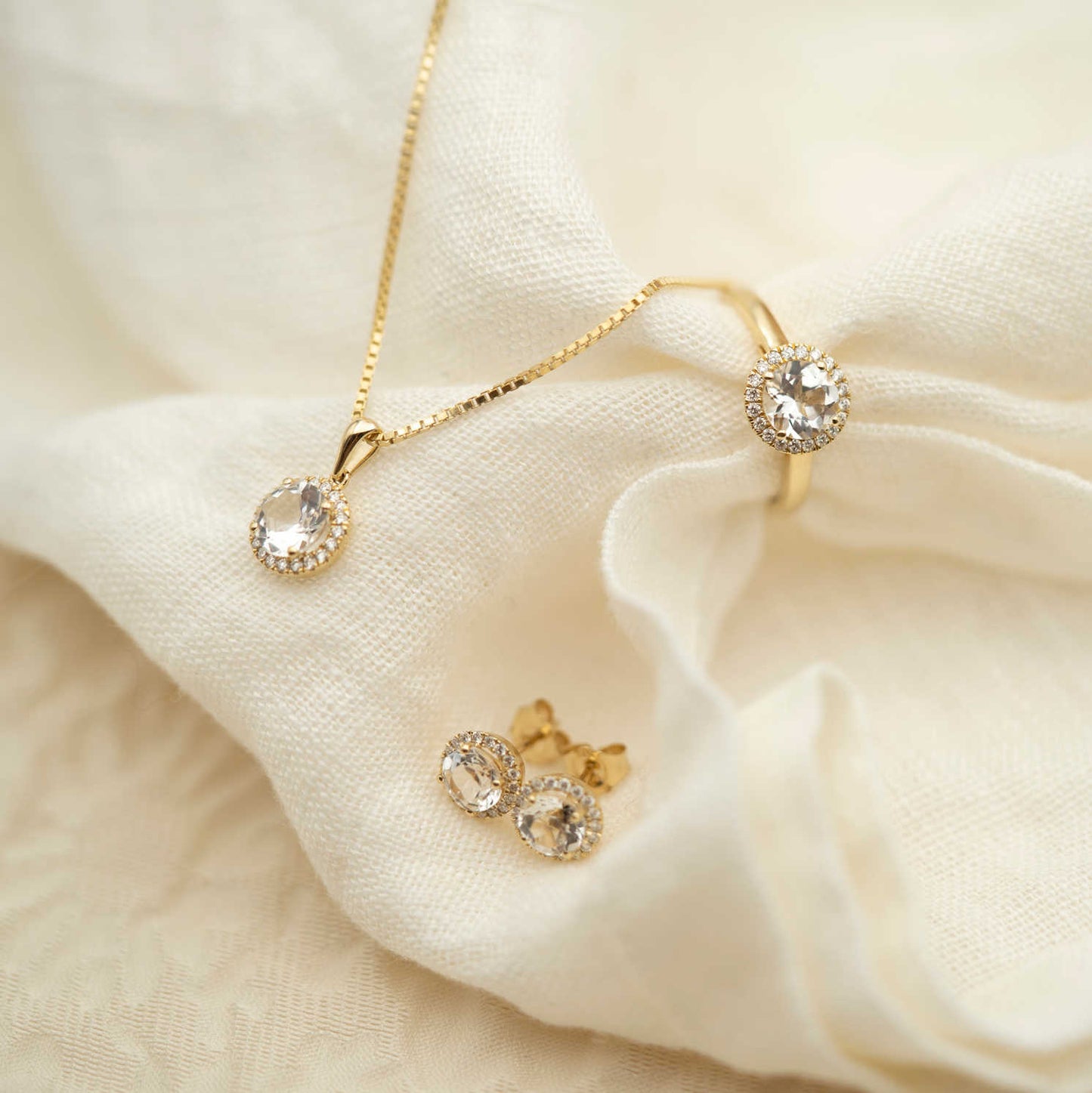 ØREDOBBER GULL MED DIAMANTER 0,17CT WSI 59372