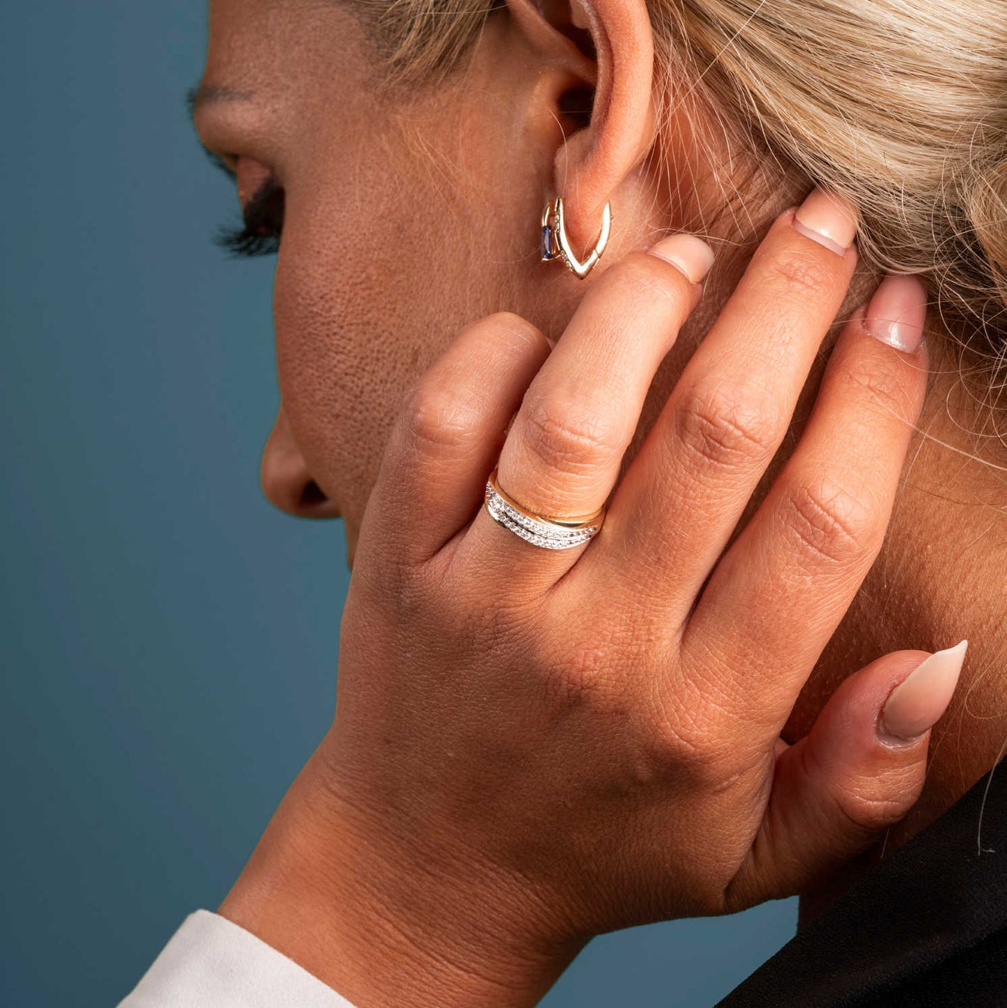 RING I GULL MED DIAMANTER 0,10 CT WP 59652