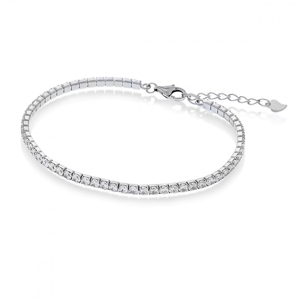 62295 - Armbånd i sølv med cz 17+3 cm - Bjerveur.no62295 - Armbånd i sølv med cz 17+3 cm