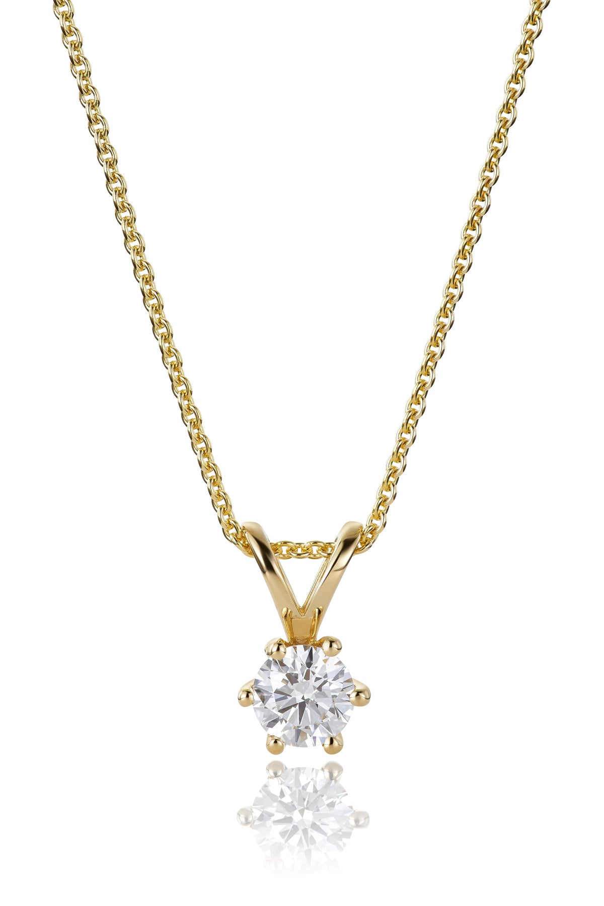 Svolder anheng Alexandra i 585 gull med diamanter 0,90 ct VS, bilde 2 av 2