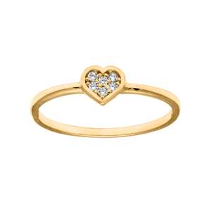 Ring hjerte Cz 585 Artikkelnr: 56956