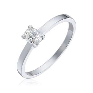 Ring i hvitt gull med 0,30ct TWSI Oval diamant Artikkelnr: 57366