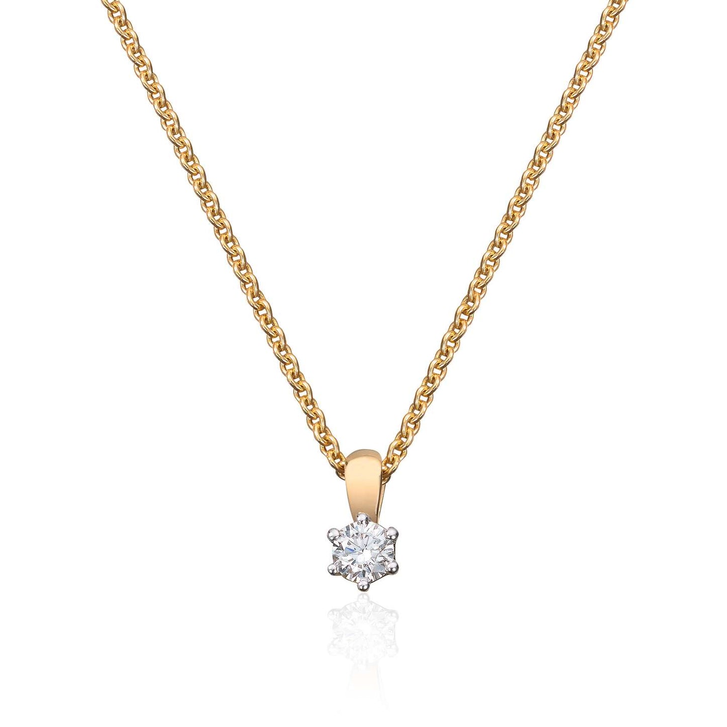 Anheng med diamant GU 0,10ct TWSI Artikkelnr: 27573