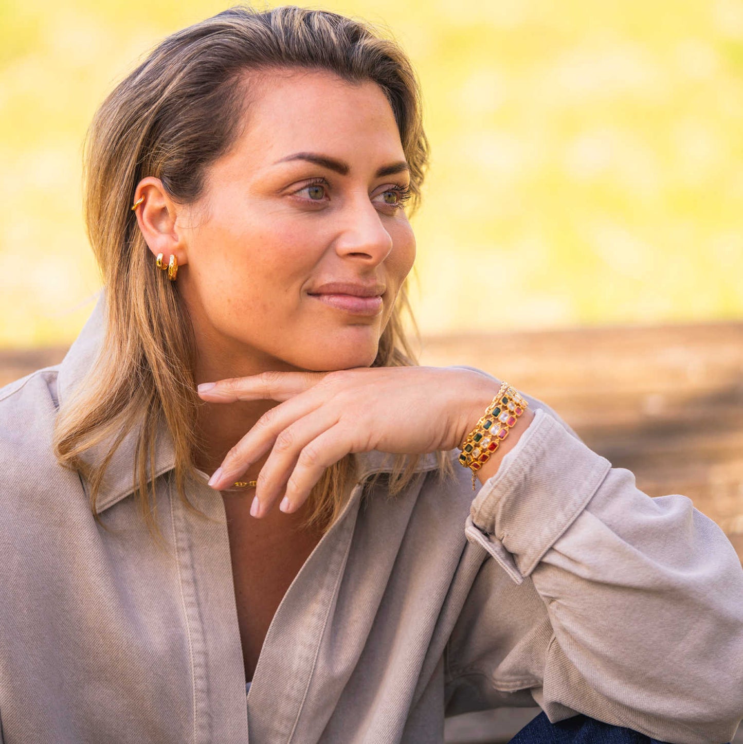 Armbånd i sølv med zirkonia 710259