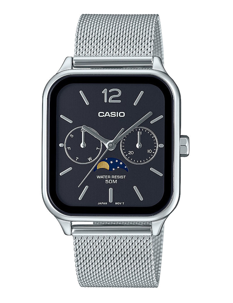 Casio Timeless MTP-M305M-1AVER dameklokke i stål