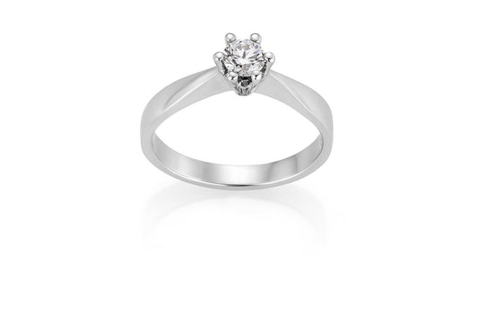 Svolder ring Margrete i 585 gull med diamant 0,3 ct, bilde 2 av 2
