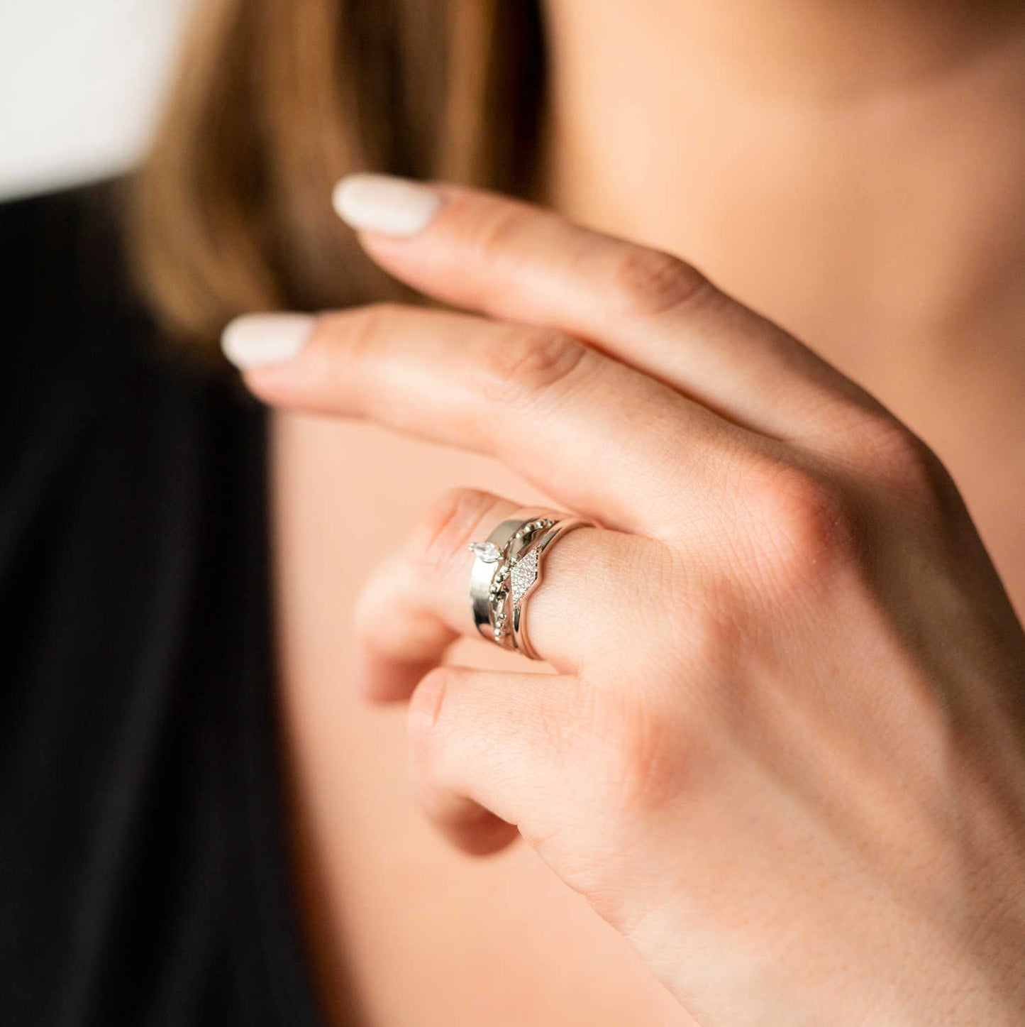 RING I SØLV MED ZIRKONIA 991505