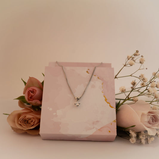 Vida anheng i 585 hvitt gull med diamant 0,25 ct, bilde 2 av 2