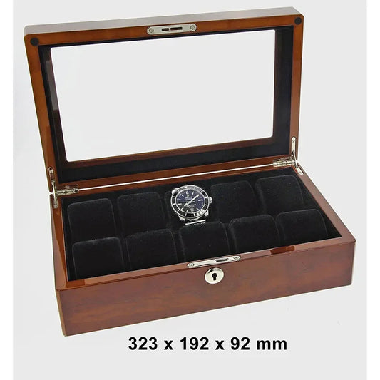 WATCH BOX FOR 10 WATCHES BUVINGA 323 X 192 X 92 MM Varenr.: A55691046