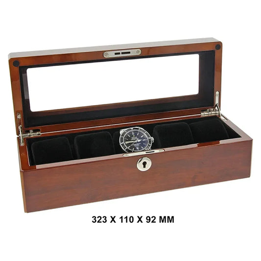 WATCH BOX FOR 5 WATCHES BUVINGA 323 X 110 X 92 MM Varenr.: A5569546