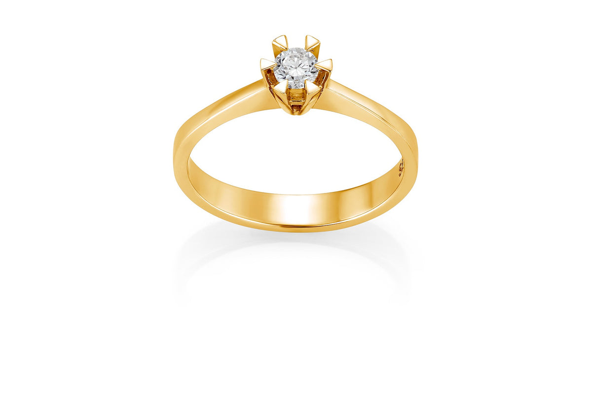 Svolder ring Märtha i 585 gull med diamant 0,30 ct, bilde 2 av 2