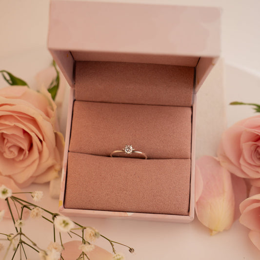 Vida ring i 585 hvitt gull med diamant 0,25 ct, bilde 2 av 2