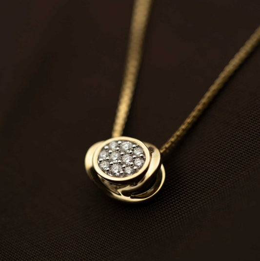 ANHENG I GULL MED DIAMANTER 0,15 CT WP 59401 - Bjerveur.noANHENG I GULL MED DIAMANTER 0,15 CT WP 59401