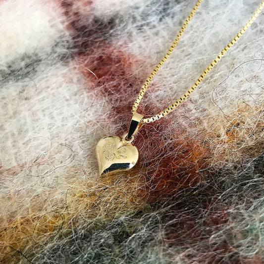 ANHENG I GULL MED GRAVERING HJERTE 10172 - Bjerveur.noANHENG I GULL MED GRAVERING HJERTE 10172