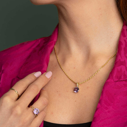 ANHENG I GULL MED SYNTETISK ALEXANDRITT 26200012 - 08 - Bjerveur.noANHENG I GULL MED SYNTETISK ALEXANDRITT 26200012 - 08